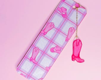 Pink Cowgirl Bookmark
