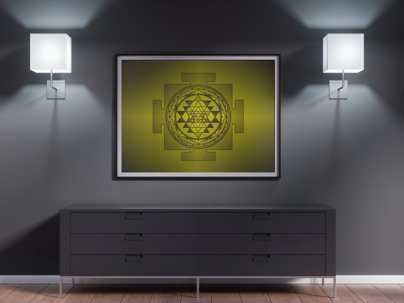 Printable Sacred Geometry Sri Yantra Hexagram pattern | Etsy