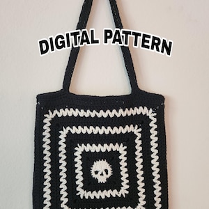 Crochet Skull Tote Bag Pattern