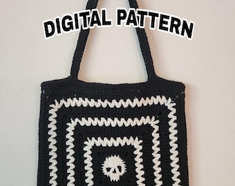 Crochet Skull Tote Bag Pattern