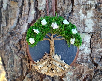 Tree of life ornament, handcrafted ornament, tree of life, Celtic tree, tree decor, nature lover gift, handpainted ornament, unique ornament