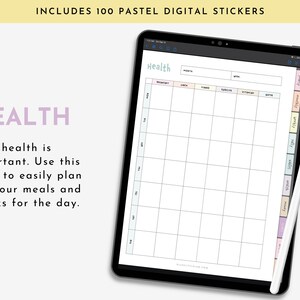 Undated Digital Planner for Ipad, Goodnotes, Notability, Noteshelf ...