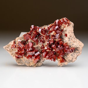 Vanadinite on matrix From Mibladen, Atlas Mountains, Khenifra Province, Morocco - VM-220