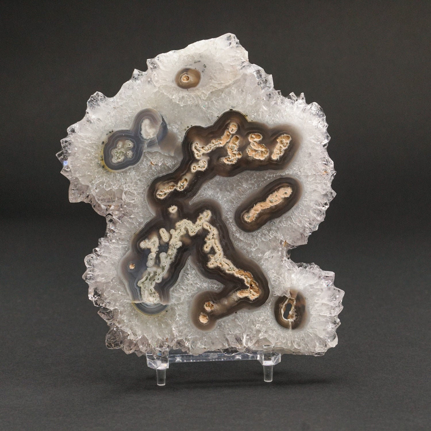 Amethyst Stalactite Slice From Uruguay | 227.5 Grams