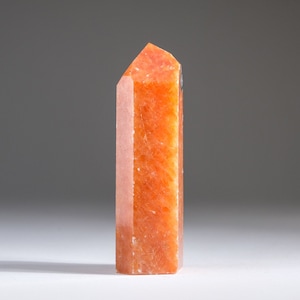 Tangerine Quartz Obelisk From Brazil (181.5 grams)