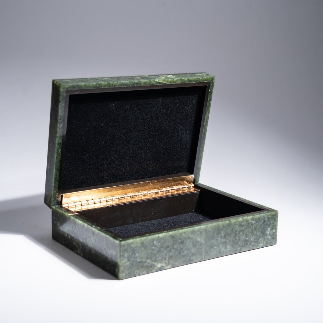 Genuine Jade Jewelry Box Etsy