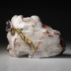 Gold on Quartz matrix from Guelmim-Oued Noun Region, Morocco - VM-385
