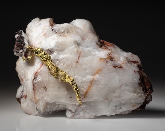 Gold on Quartz matrix from Guelmim-Oued Noun Region, Morocco - VM-385