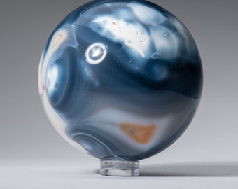 Genuine Polished Blue Chalcedony (2") Sphere