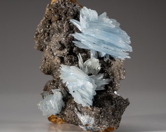 Blue Barite from Jebel Ouichane, Sagangane, Nador Province, L'Oriental Region, Morocco