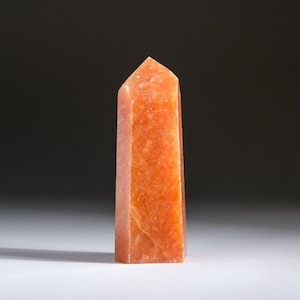Tangerine Quartz Obelisk From Brazil (206.5 grams)
