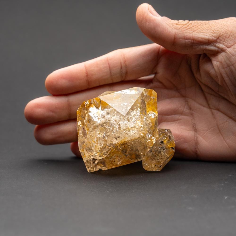 ニューヨーク州ハーキマー郡産ハーキマークォーツクラスター（177.6