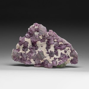 Fluorite over Quartz from De&#39;an Mine, Wushan, Jiangxi Province, China