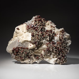 Spessartine Garnet with Muscovite on Albite Matrix From Tongbei-Yunling District, Fujian Province, China - VM-407