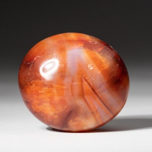 Pietra di palma in corniola lucidata autentica (grande)