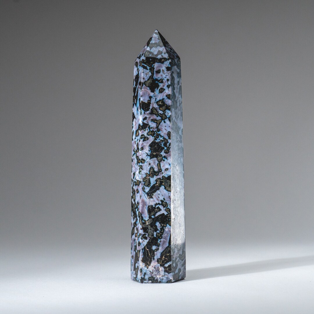 Stone Point Indigo Genuine Polished Indigo Gabbro Point From Madagascar (400 Grams) - Etsy