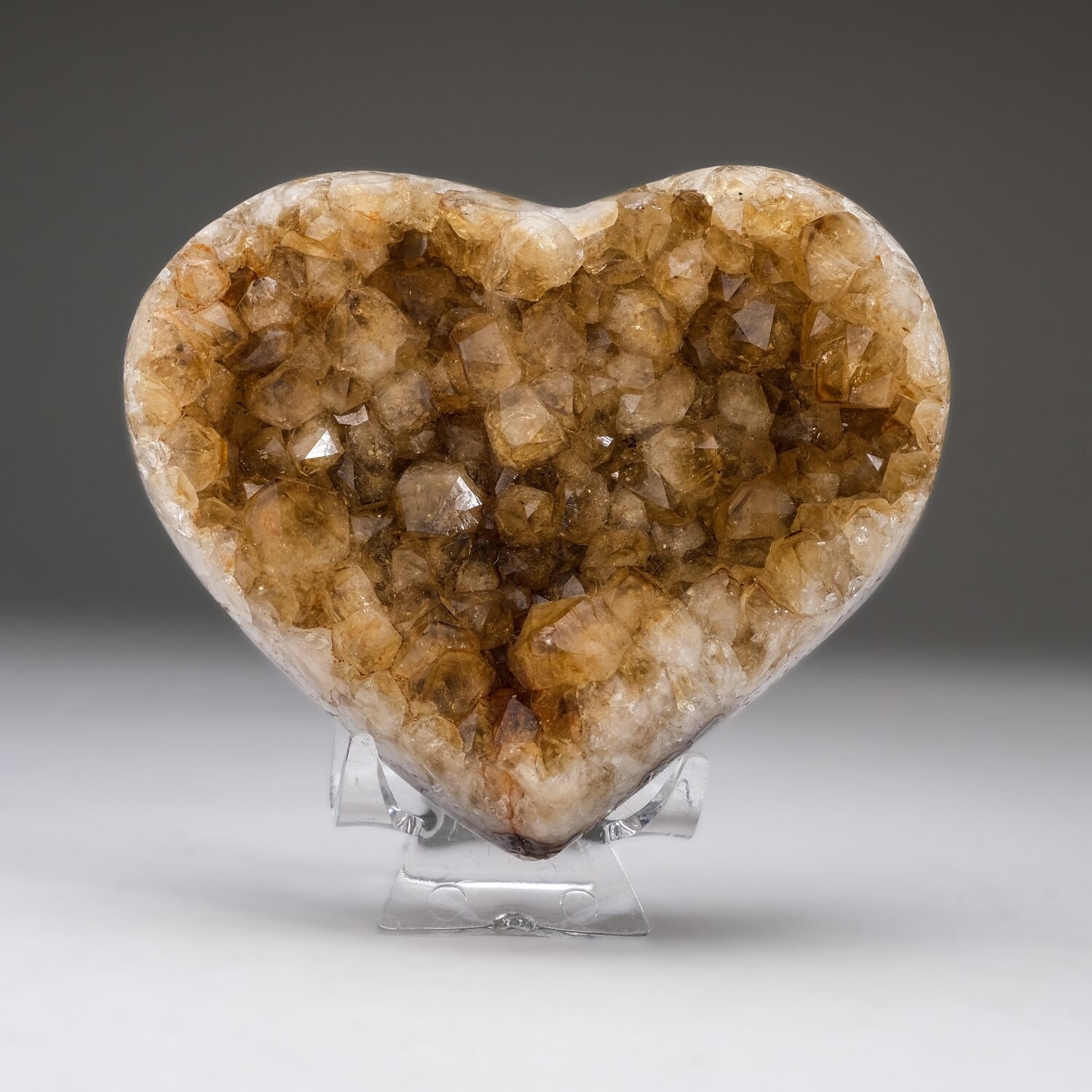 Citrine Crystal Cluster Heart From Uruguay .8 Lbs Etsy UK