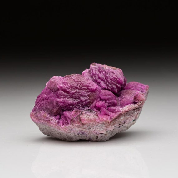 Rare Cobalto Calcite With Spherical Heterogenite and 
