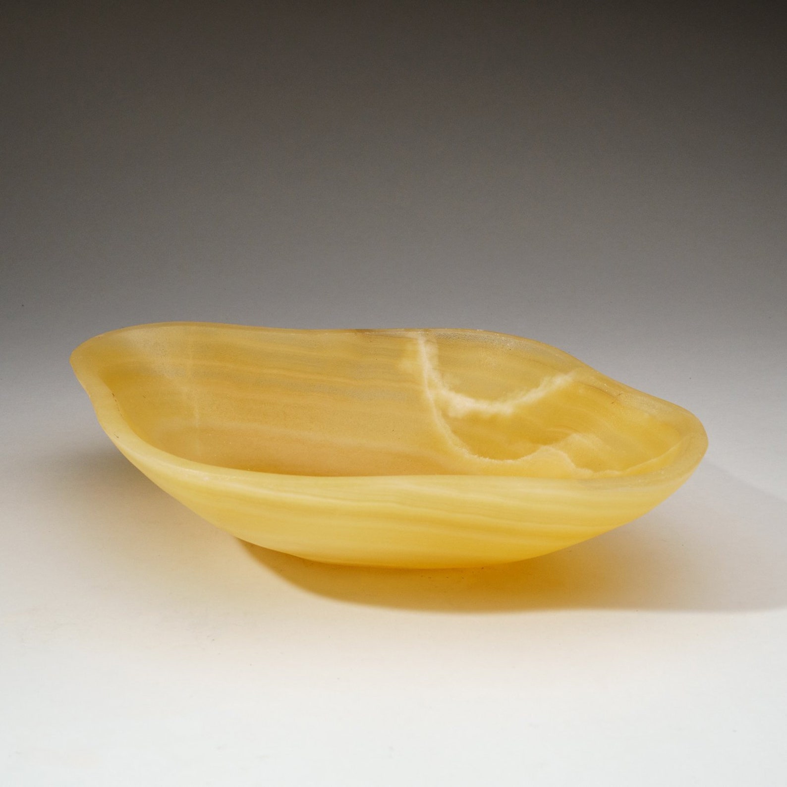 Natural Onyx Flat Bowl From Mexico 2.2 lbs ONSB42 Etsy