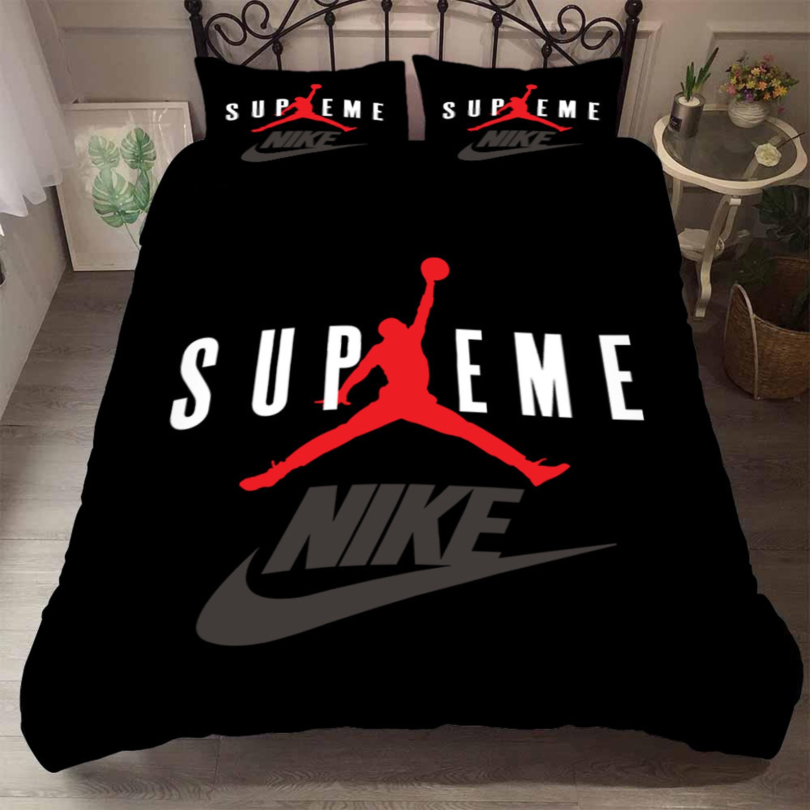 Michael Jordan Duvet Cover Jordan 23 Bed Sheets Chicago Etsy