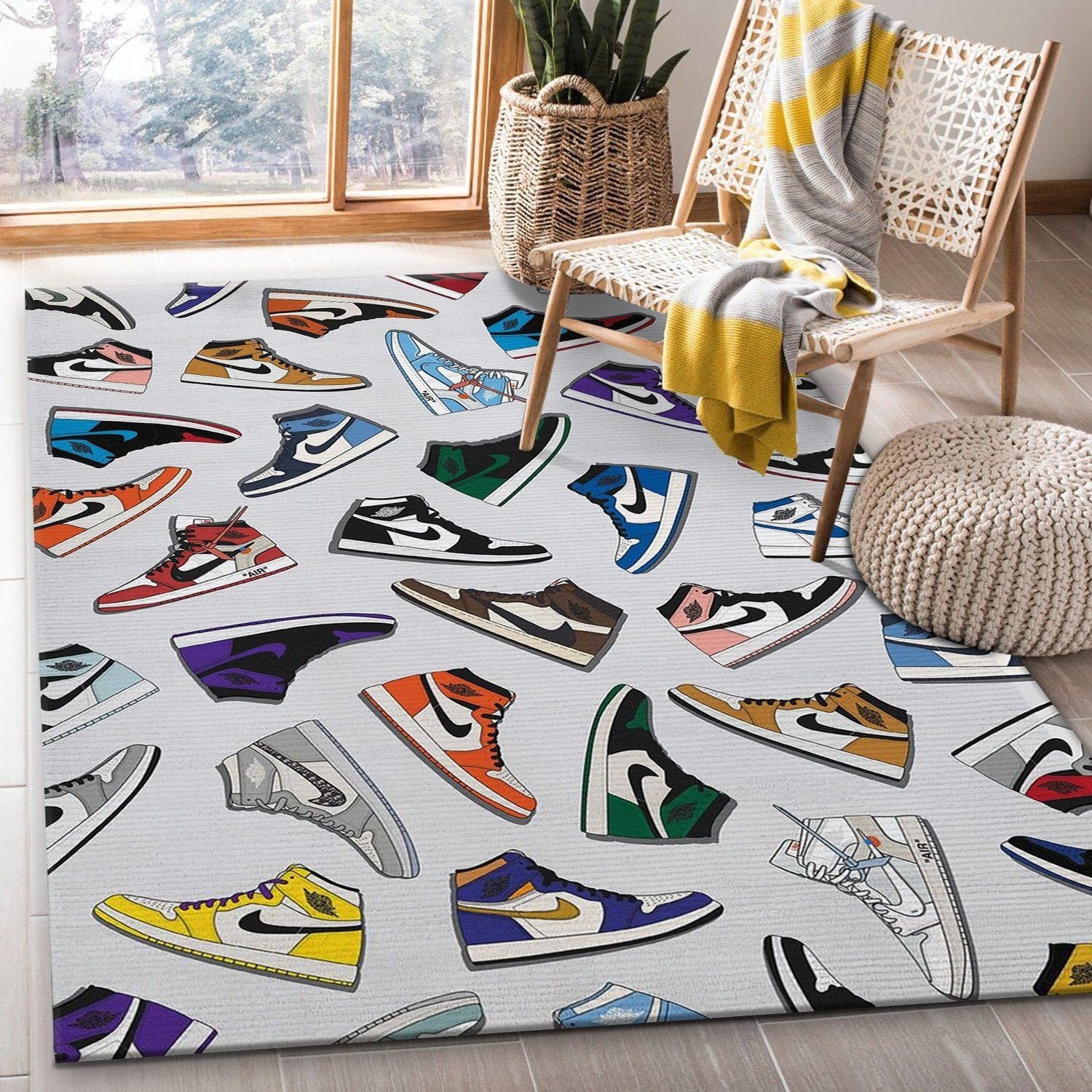 Nike Air Jordan Rug Air Jordan Area Rug Jordan 1 Retro Rug Etsy