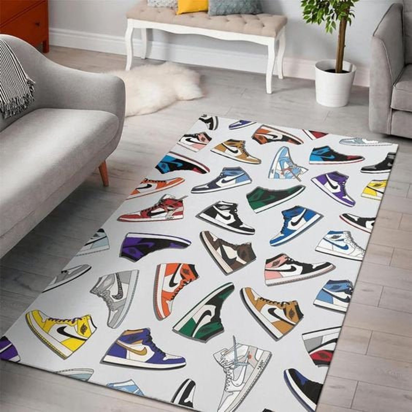 Nike Air Jordan Rug Air Jordan Area Rug Jordan 1 Retro Rug Etsy