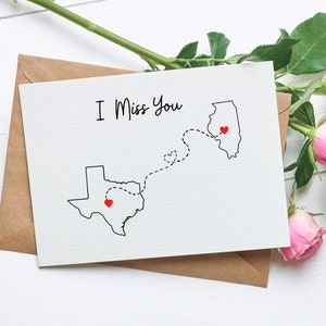 Tu me manques carte, carte d'anniversaire meilleur ami, carte petit ami/petite amie, carte interurbain sarcastique pour un ami ou la famille, carte tu nous manques