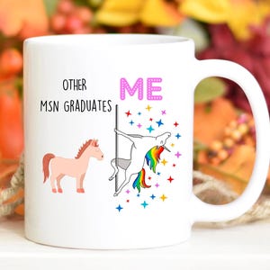 Regalo de cumpleaños de maestría en ciencias de enfermería, regalo de Navidad de MSN, regalo de San Valentín de MSN, idea de regalo de MSN, agradecimiento de MSN, taza de MSN, graduación de MSN