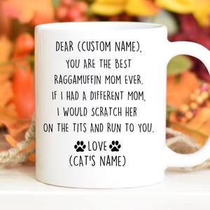 RagaMuffin Mama Geburtstagsgeschenk, RagaMuffin Mama Weihnachtsgeschenk, Raga Katzenmama Valentinstag Geschenk, RagaMuffin Mama Tasse, RagaMuffin Mama Wertschätzung