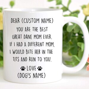 Great Dane Mom Birthday gift, Great Dane Mom Christmas gift, German Mastiff Mom Valentine, Great Dane Mom mug, Great Dane Mom Appreciation