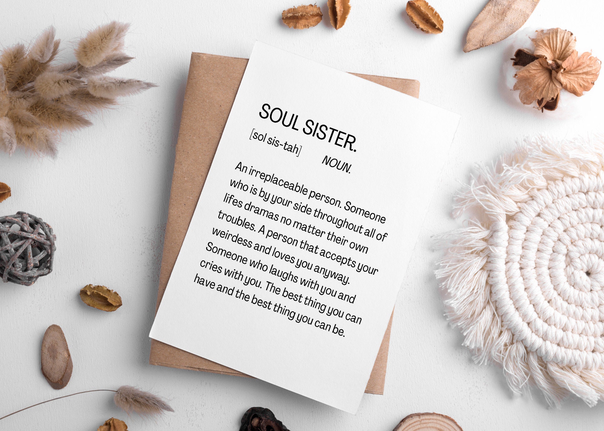 Soul Sister Definition Keychain - Cute Stainless Steel Gift For Best Friends, Sisters & Women - View #6
