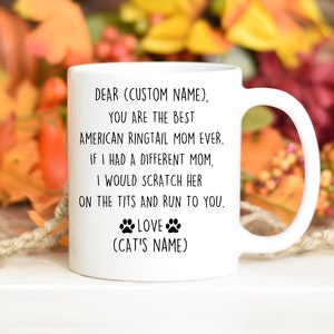American Ringtail Mom Birthday gift, American Ringtail Mom Christmas gift, Ringtail cat Mom Valentine gift, US Shorthair Mom Appreciation