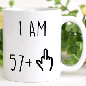 Funny Happy Birthday 58th gift, 58th birthday mug, Funny Happy 58 year old birthday gift, Happy 58th birthday, 58th bday gift ideas