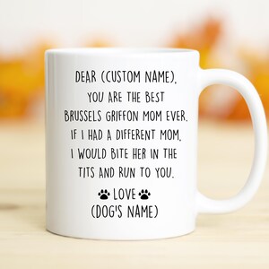 Brussels Griffon Mom Birthday gift, Griffon Bruxellois Mom Christmas gift, Griffon Mom Valentine gift, Bruxelloi Mom, Griffon Mom Appreciate