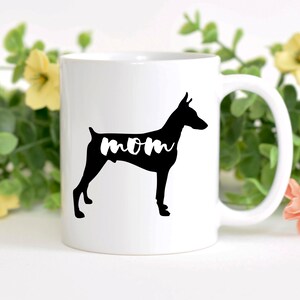 Dobermann Pinscher Mom Geschenk, Dobermann Mom Weihnachtsgeschenk, Dobie Mom Valentine Geschenk, Dobermann Mom Appreciation, lustige Dobie Mom Tasse