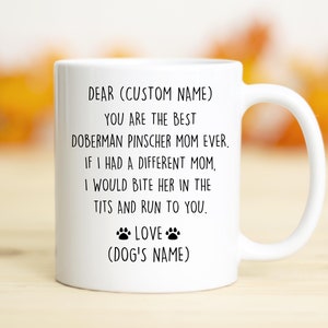 Dobermann Pinscher Mama Geburtstagsgeschenk, Dobermann Mama Weihnachtsgeschenk, Dobie Mama Valentinstag Geschenk, Dobermann Mama Schätzen, Lieblings Dobie Mama Geschenk