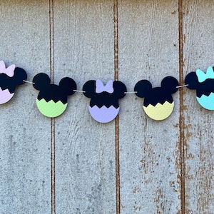 Mickey Easter Garland | Easter Garland | Mickey Easter Banner | Easter Banner | Easter Photo Prop | Easter Decor