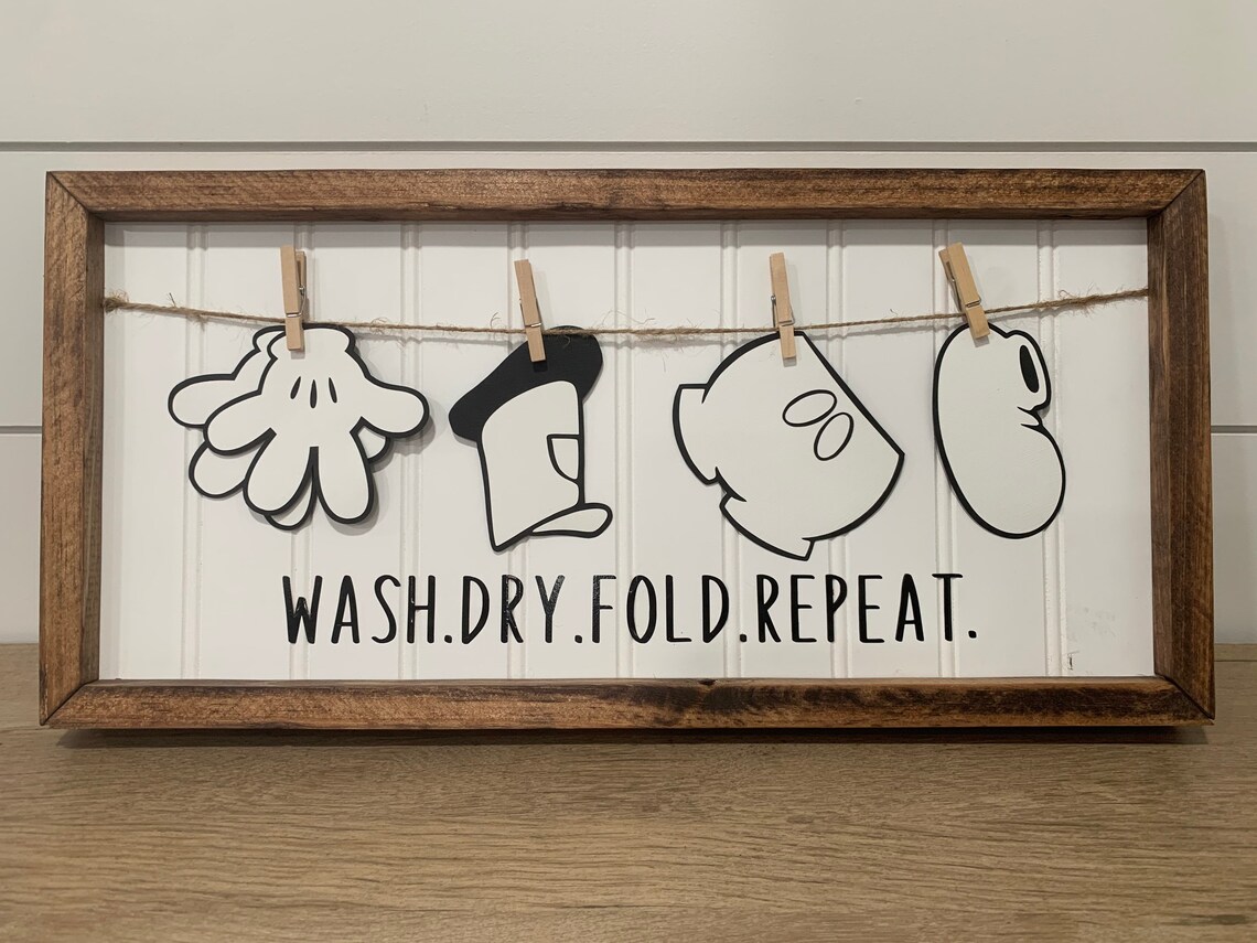 Custom Disney Laundry Room Sign/disney Home Decor/disney Etsy