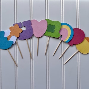 Lucky Charms Marshmallow Cupcake Toppers | Lucky One First Birthday | St. Patrick’s Day Cupcake Toppers