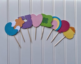 Glücksbringer Marshmallow Cupcake Toppers | Glücklicher erster Geburtstag | St. Patrick’s Day Cupcake Toppers