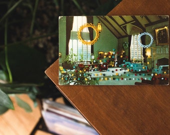 Embroidered Postcard | Memorial Building Lounge, Milwaukee