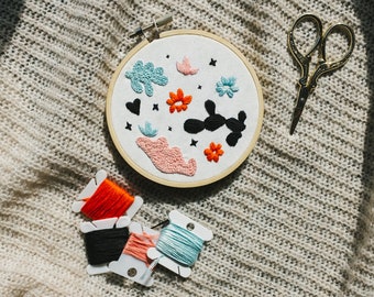 Abstract Cactus Embroidery