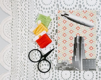 Embroidered Postcard | Zeppelin