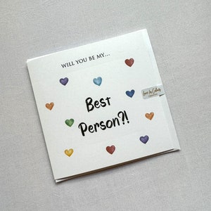 Word jij mijn beste persoon? Kaart - LGBTQ+ huwelijksfeestkaarten van hetzelfde geslacht