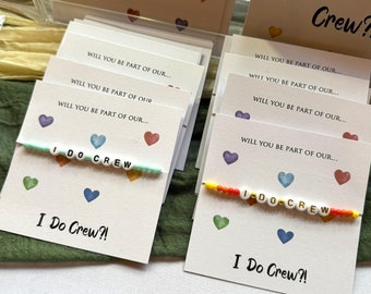 Will You Be Part Of Our I Do Crew? Bracelet - Same Sex LGBTQ+ Wedding Party Gift