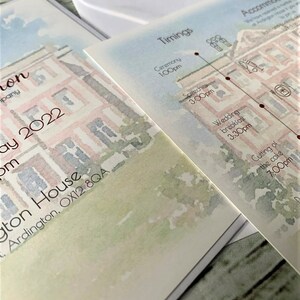 Watercolour Venue Wedding Invitation image 2