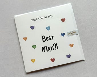Will You Be My Best Man? Card - Same Sex LGBTQ+ Wedding Party Cards