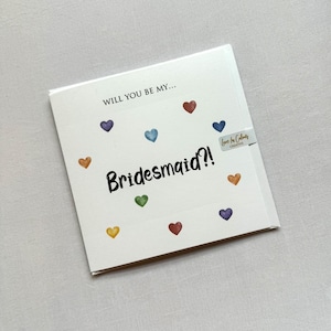 Word jij mijn bruidsmeisje? Kaart - LGBTQ+ huwelijksfeestkaarten van hetzelfde geslacht