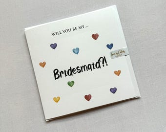 Will You Be My Bridesmaid? Card - Same Sex LGBTQ+ Wedding Party Cards