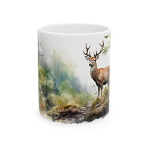 Nature-Inspired Ceramic Mug with Majestic Deer Design, Rustic Coffee Cup, Perfect Gift for Nature Lovers, Wildlife Decor, Outdoor [...]